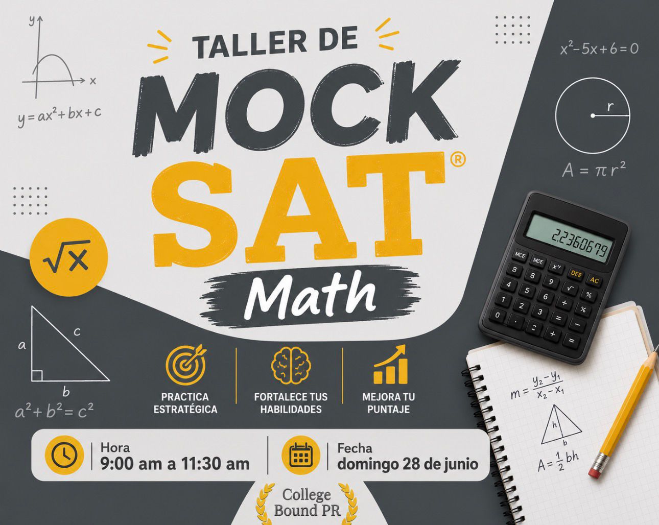 Taller de MOCK SAT Math | College Bound