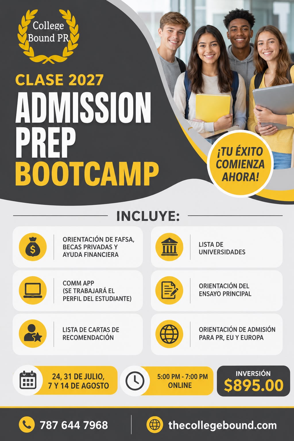 Admission Prep Bootcamp™ – Clase 2027