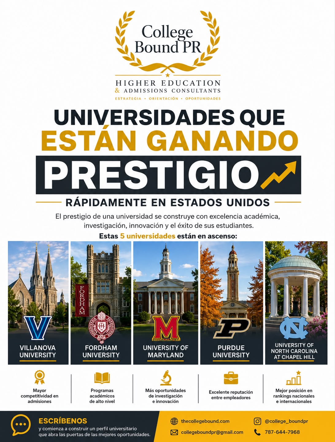 Asesoría Estratégica de Admisión Universitaria en EE. UU